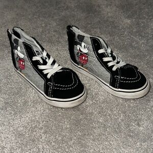 Disney Kids Black and Gray Mickey Sneakers